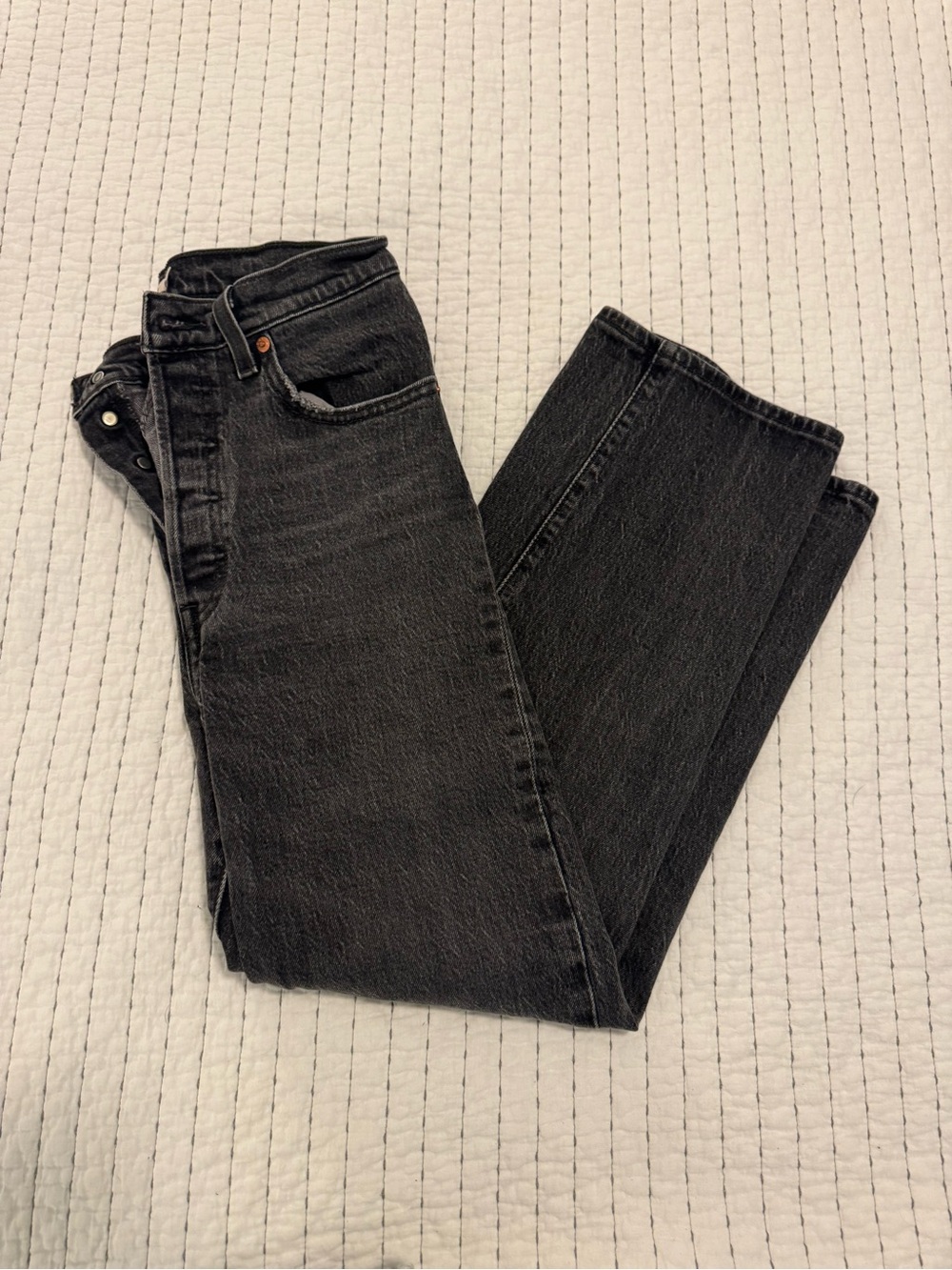Levi’s Black Straight-Leg Jeans - Classic Denim